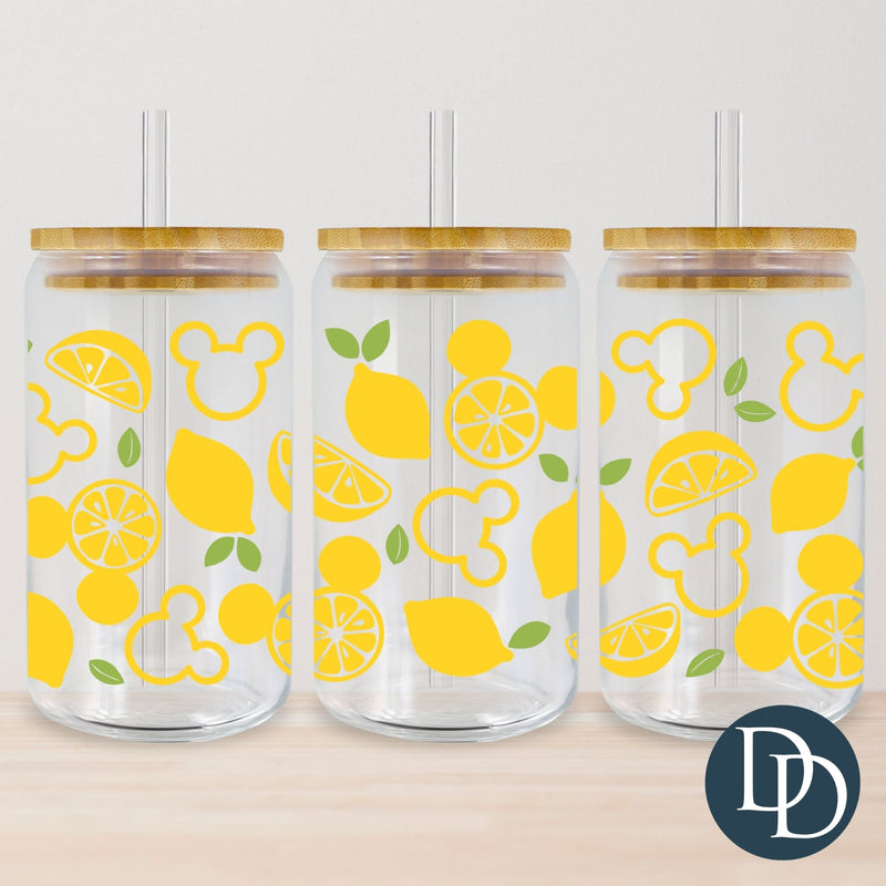 Lemon Mick Mouse Heads *UV DTF Cup Wrap*