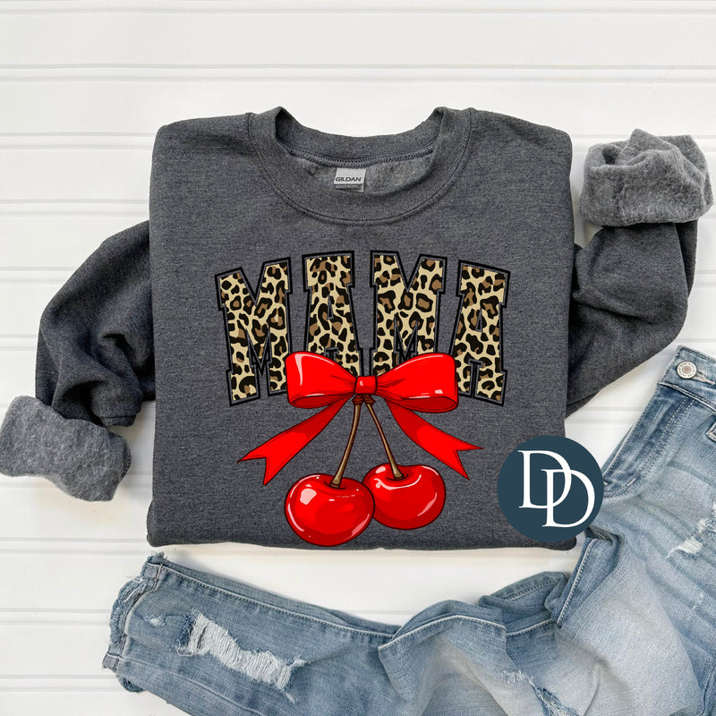Leopard Mama Cherries *DTF Transfer*