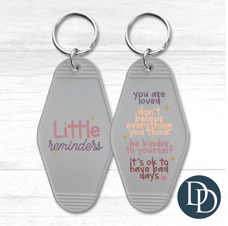 Little Reminders Motel Keychain UV DTF Decal