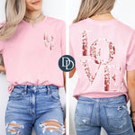 Oversized Love Faux Sequins With Pocket Accent *DTF Transfer*