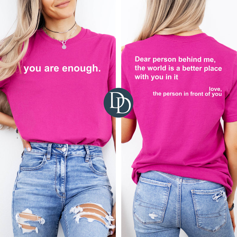Love the Person In Front Of You (White Ink) *Screen Print Transfer*