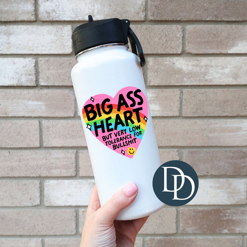 Low Tolerance for Bullsht Heart *UV DTF Decal*