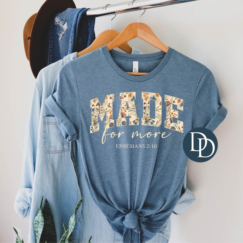 Made for More Cream Boho Florals *DTF Transfer*