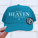 Make Heaven Crowded Cross with Hat/Pocket Print (White Ink) *Screen Print Transfer*