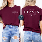 Make Heaven Crowded Cross with Hat/Pocket Print (White Ink) *Screen Print Transfer*