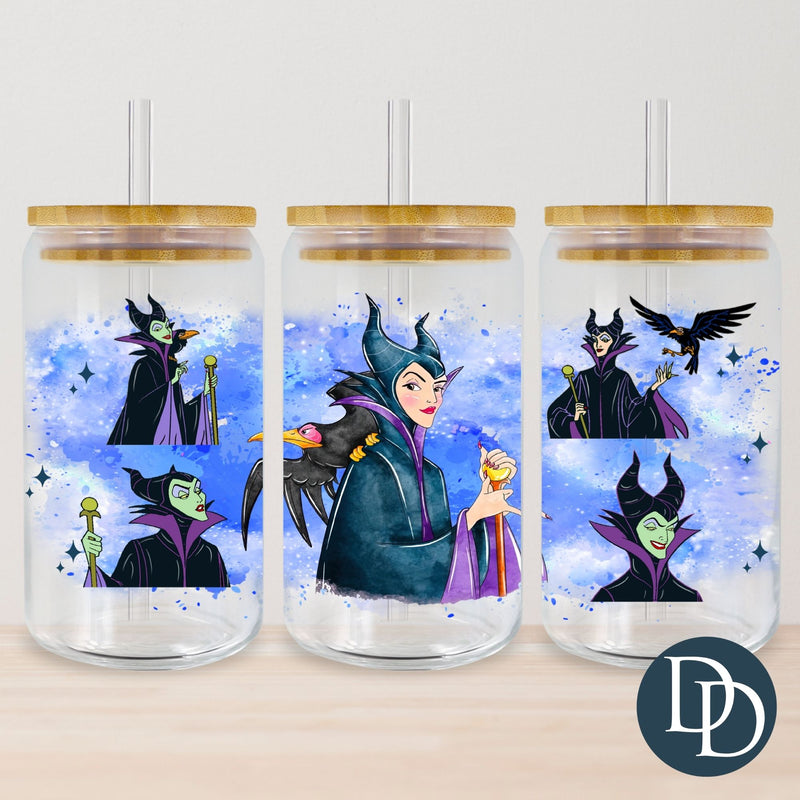 Malef Sleep Beauty Watercolor Villain *UV DTF Cup Wrap*