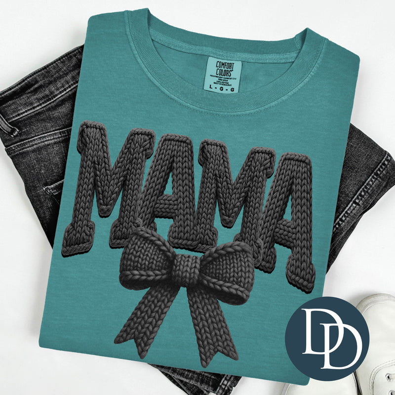Mama Bow Faux Yarn *DTF Transfer*