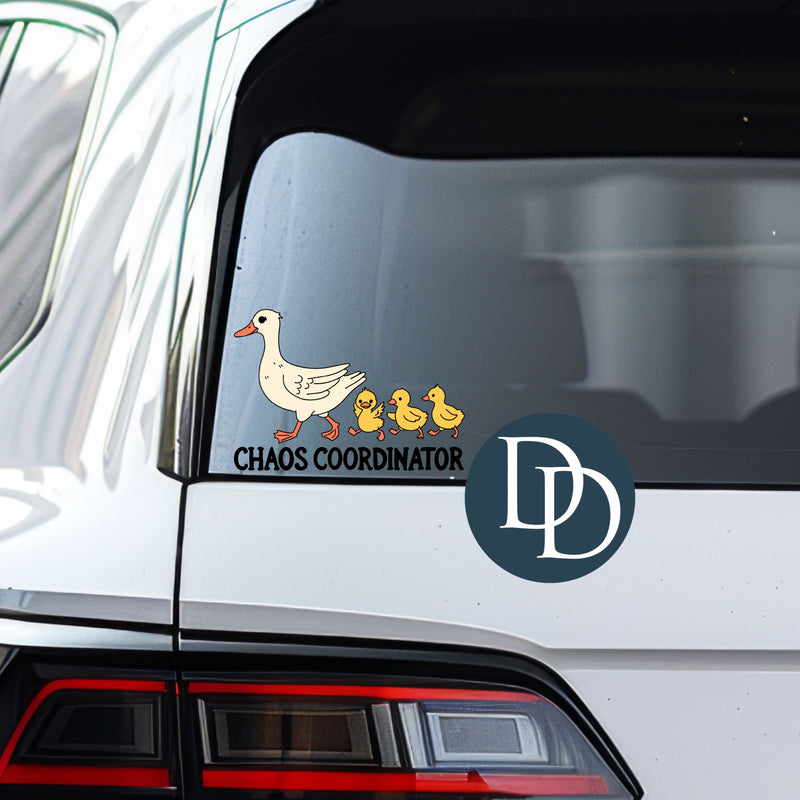 Mama Ducks and Babies Chaos Coordinator *UV DTF Decal*