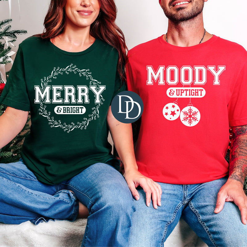 Merry And Bright Wreath *DTF Transfer*