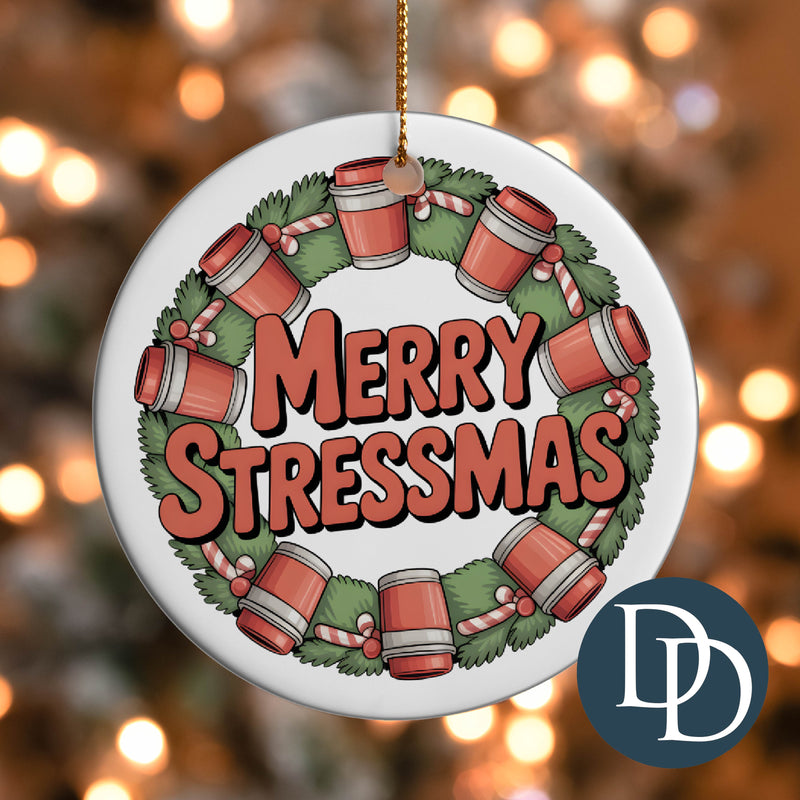 Merry Stressmas *UV DTF Ornament Decal*