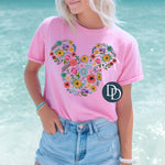 Mick Floral Silhouette Head *DTF Transfer*