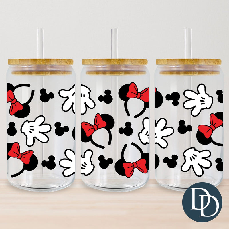 MinnE Bow Ears And Gloves *UV DTF Cup Wrap*