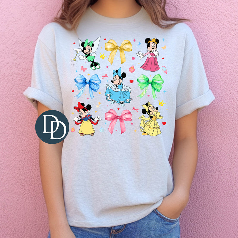 Minnie Dressed Up Bows Accents *DTF Transfer*