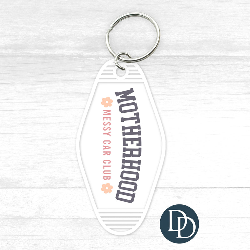 Motherhood Messy Car Club Motel Keychain UV DTF Decal