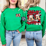 Mouse Couple Christmas With Pocket Accent *DTF Transfer*