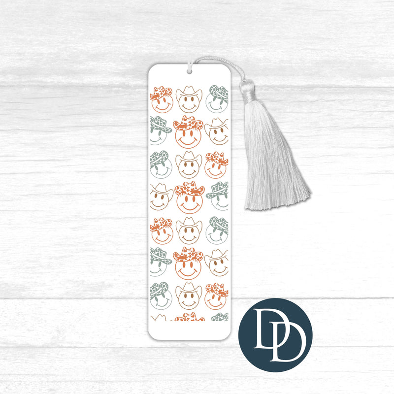 Multi Colored Cowboy Happy Smiles *UV DTF Bookmark Decal*