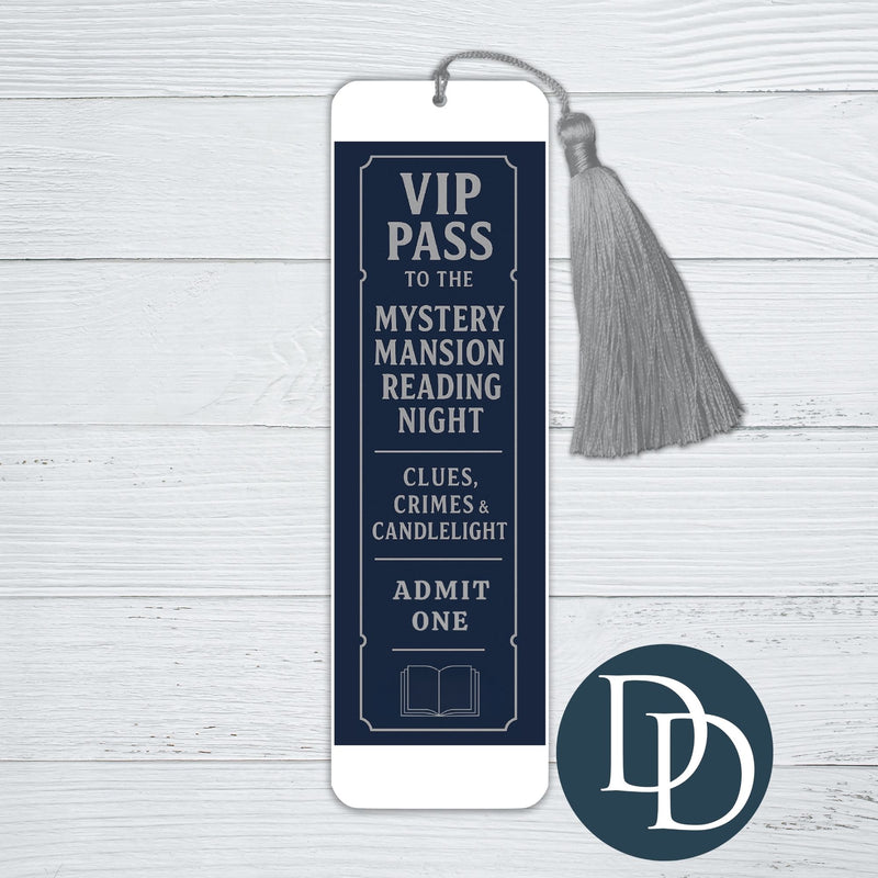 Mystery Mansion Reading Night *UV DTF Bookmark Decal*