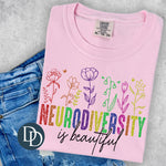 Neurodiversity Is Beautiful Faux Glitter *DTF Transfer*
