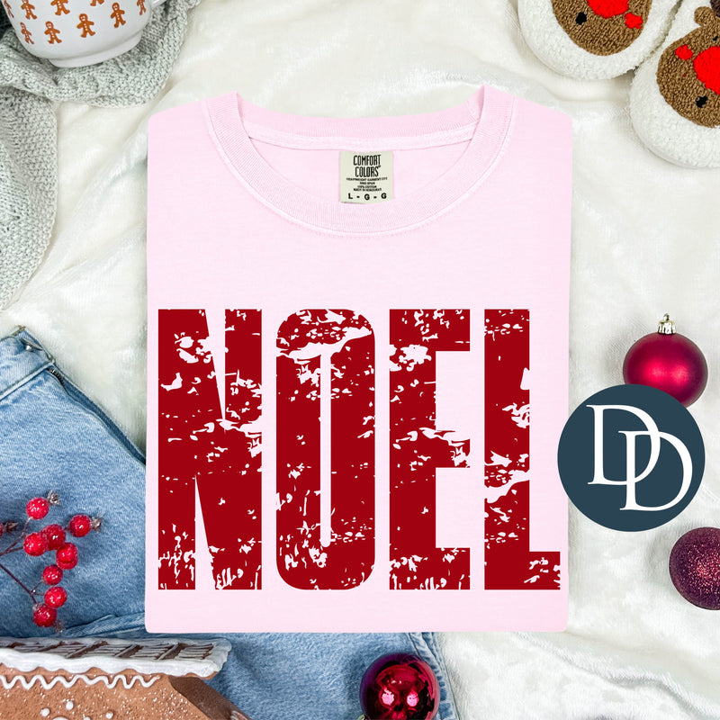 Noel Distressed Block *DTF Transfer*