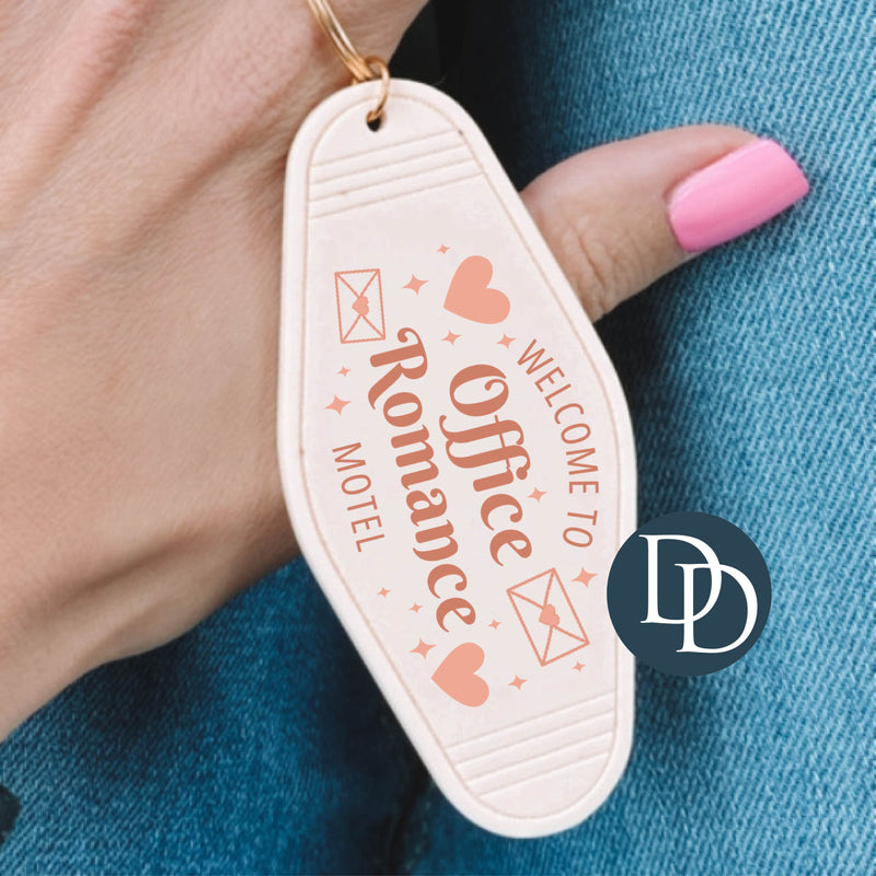 Office Romance Motel *Motel Keychain UV DTF Decal*