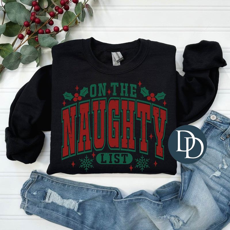 On The Naughty List Holly *DTF Transfer*