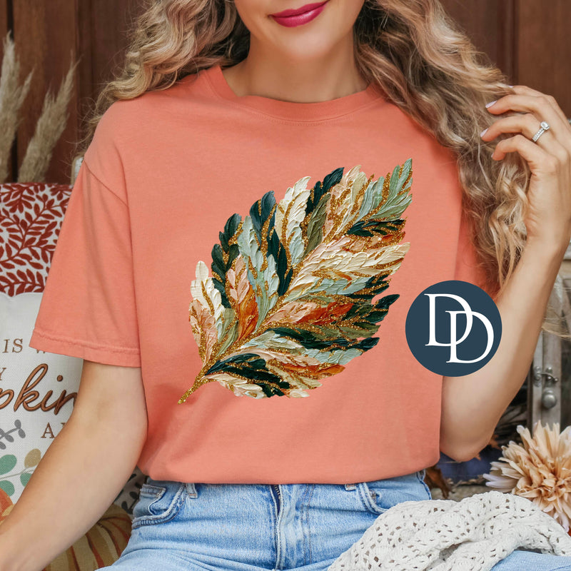 Painted Fall Leaf *DTF Transfer*