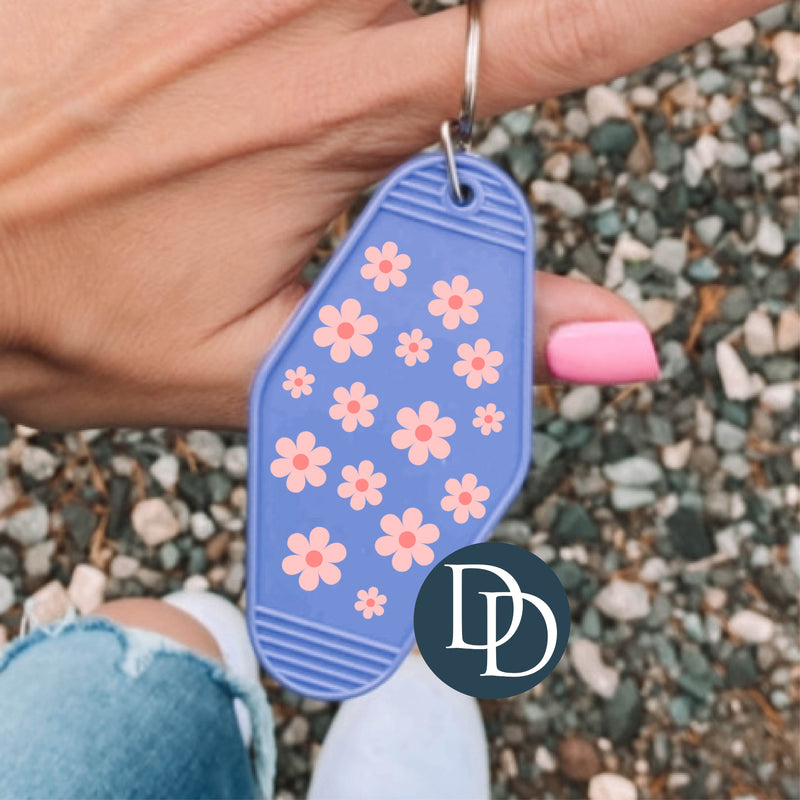 Pink Bunch of Flowers *Motel Keychain UV DTF Decal*
