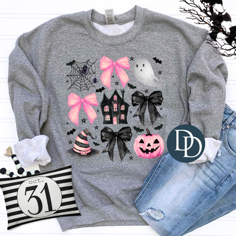 Pink Haunted House Coquettes *DTF Transfer*