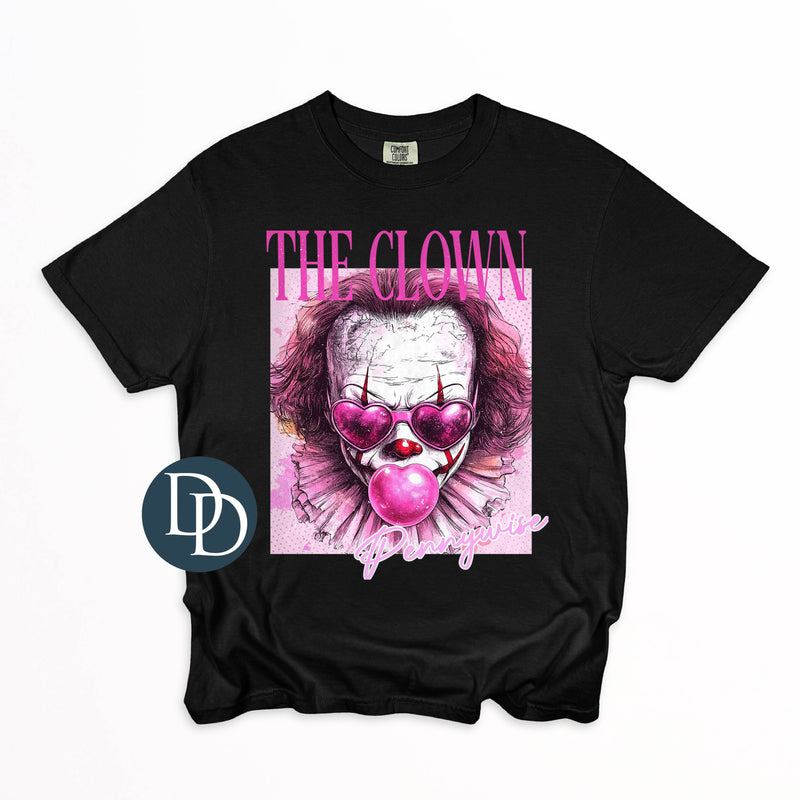 OVERSIZED Pink Horror Clown *DTF Transfer*