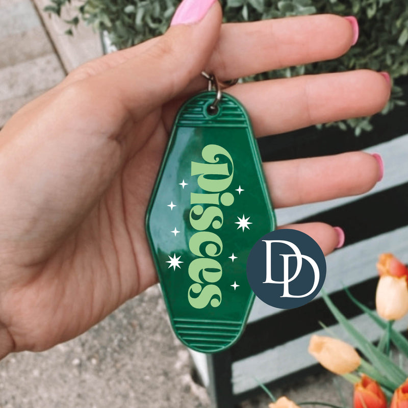 Pisces Stars *Motel Keychain UV DTF Decal*