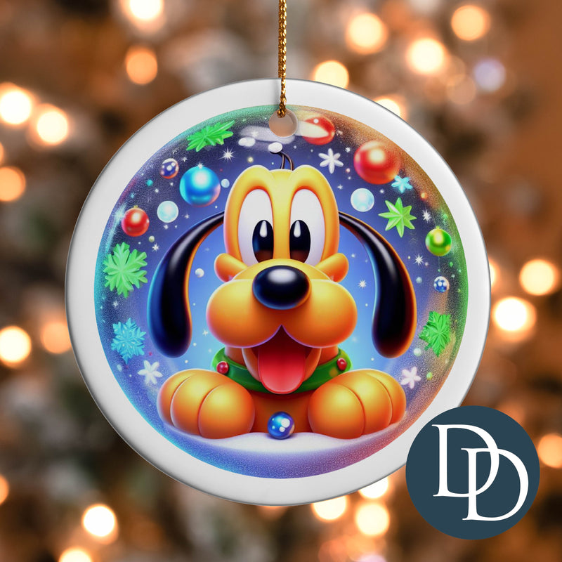 Pluto Colorful Snow Globe *UV DTF Ornament Decal*