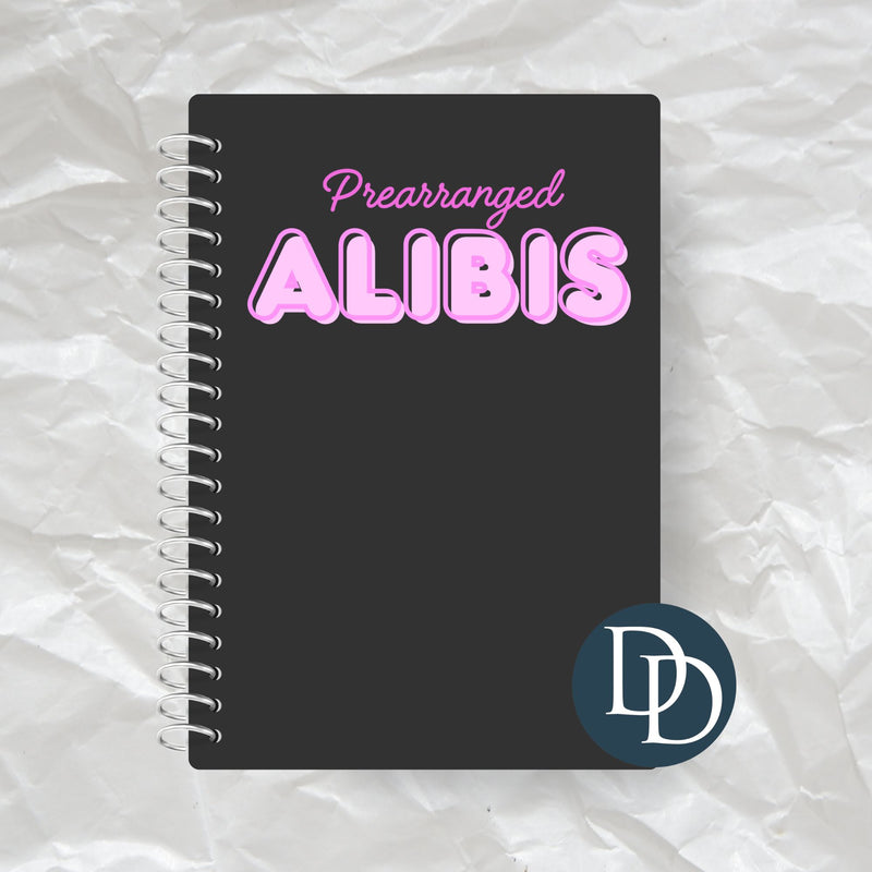 Prearranged Alibis *Journal UV DTF Decal*