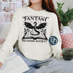 Proud Member Of The Fantasy Readers Society (Black Ink) *Screen Print Transfer*