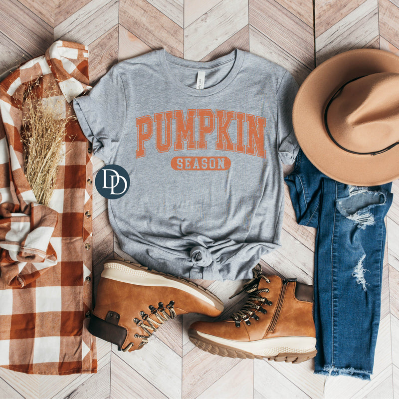Oversized Pumpkin Season Distressed (Orange Ink) *Screen Print Transfer*