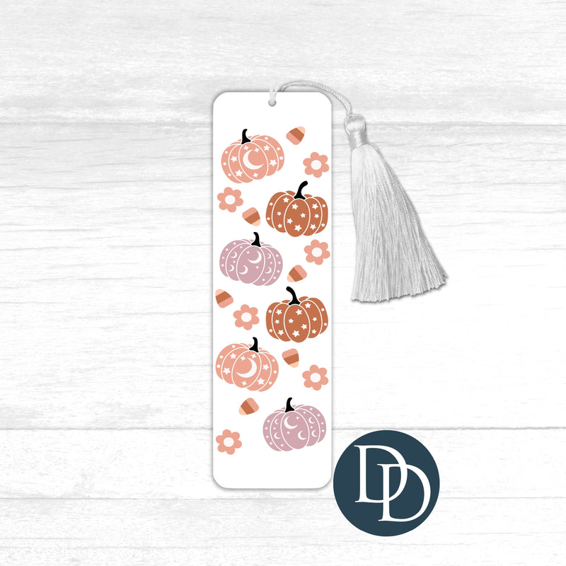 Pumpkins And Candy Corn *UV DTF Bookmark Decal*