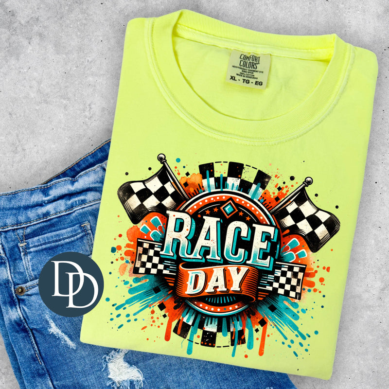 Race Day Bold Splatter *DTF Transfer*