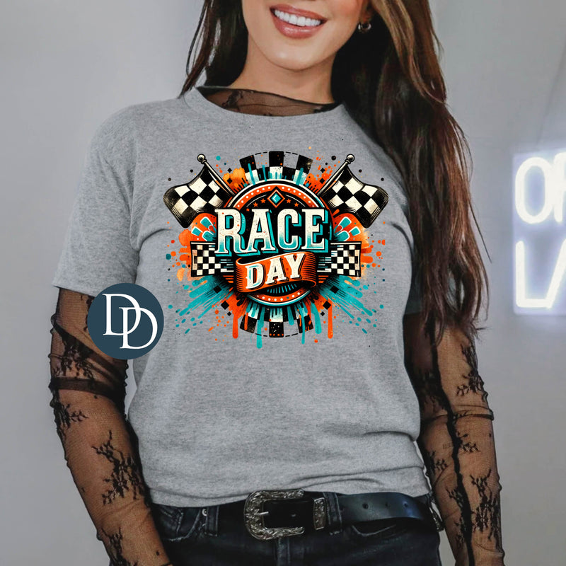 Race Day Bold Splatter *DTF Transfer*