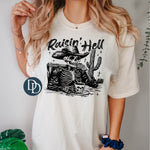 Raisin' Hell (Black Ink) *Screen Print Transfer*