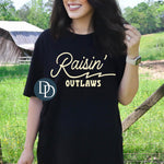 Raisin' Outlaws (Cream Ink) *Screen Print Transfer*
