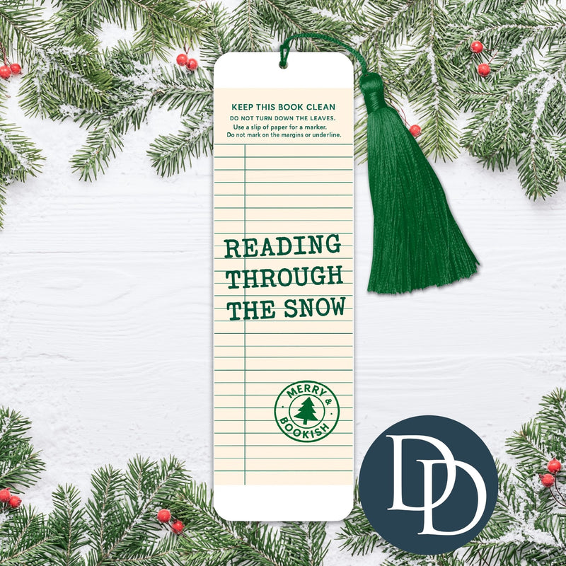 Reading Through The Snow *UV DTF Bookmark Decal*