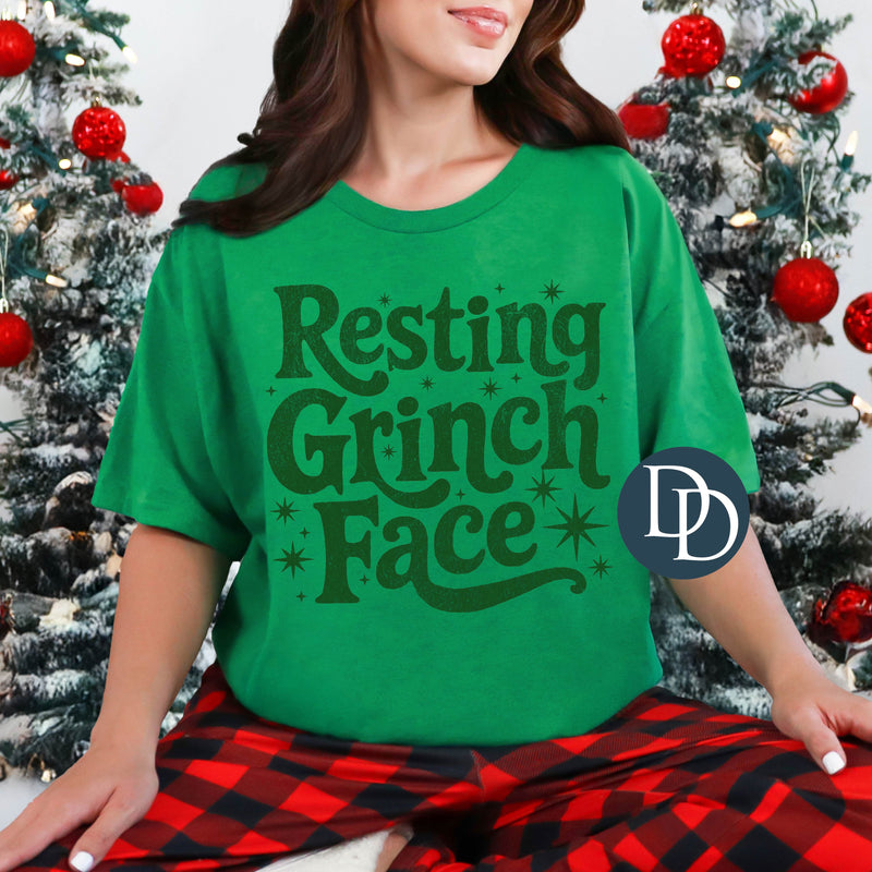 Resting Grnch Face Distressed Retro *DTF Transfer*