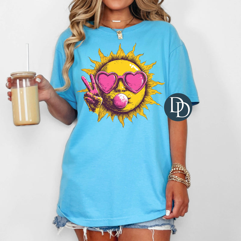 Retro Bubble Sun *DTF Transfer*