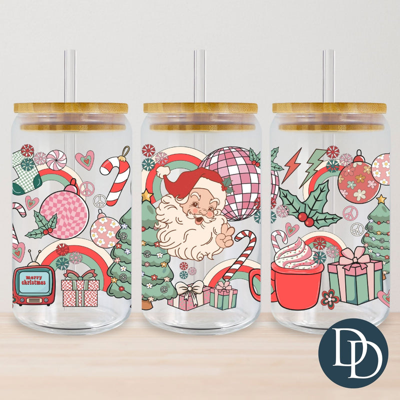 Retro Girly Christmas Collage *UV DTF Cup Wrap*