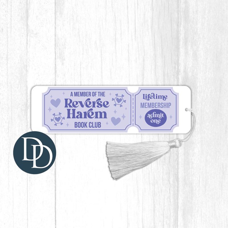 Reverse Harem Book Club Lifetime Member *UV DTF Bookmark Decal*