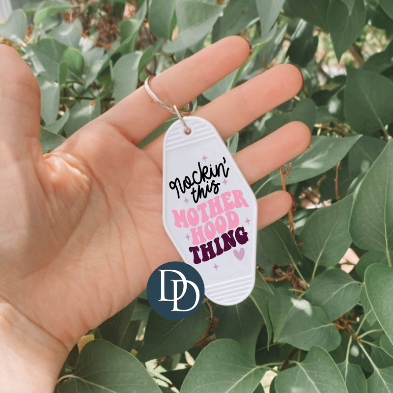 Rockin' This Motherhood Thing *Motel Keychain UV DTF Decal*