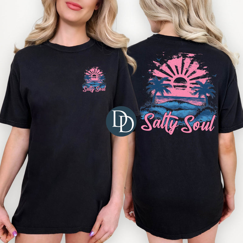 OVERSIZED Salty Soul Waves with Pocket *DTF Transfer*