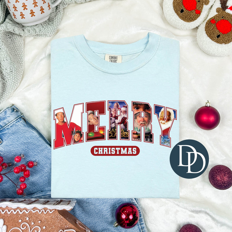 Santa Clause Merry Christmas Varsity *DTF Transfer*
