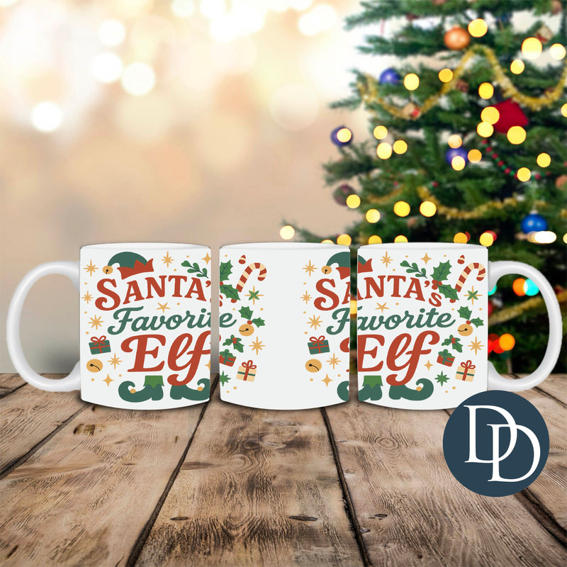 Santa's Favorite Elf Things *UV DTF Mug Wrap*