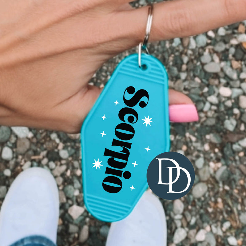 Scorpio Stars *Motel Keychain UV DTF Decal*