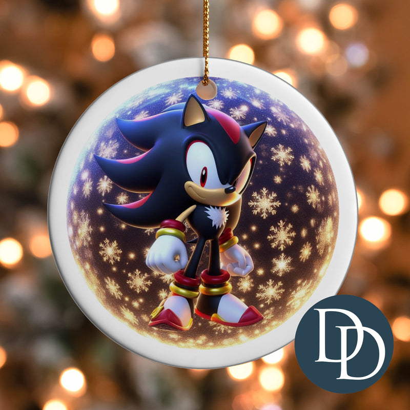 Shadow Gold Snowflakes *UV DTF Ornament Decal*